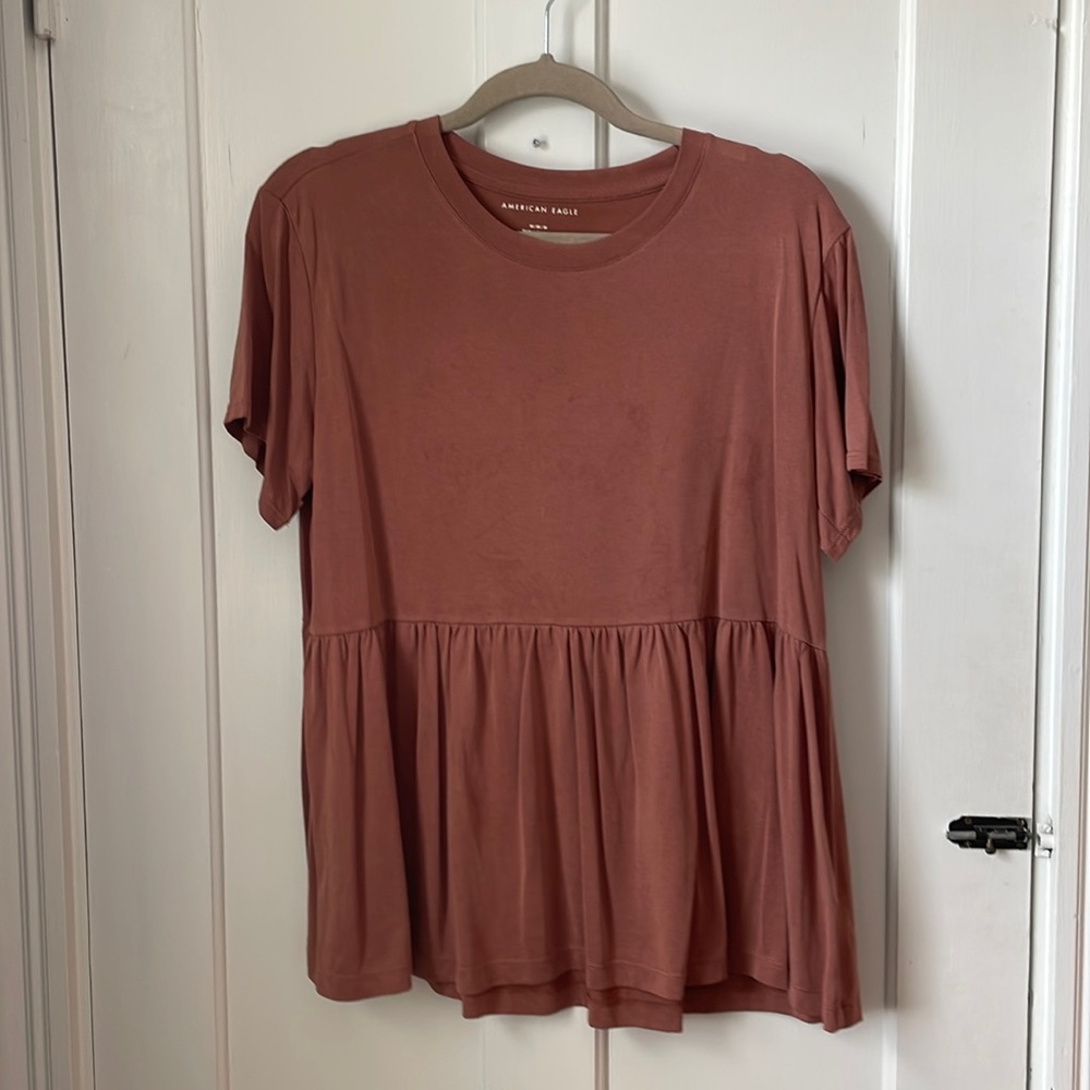 Short sleeve peplum shirt
